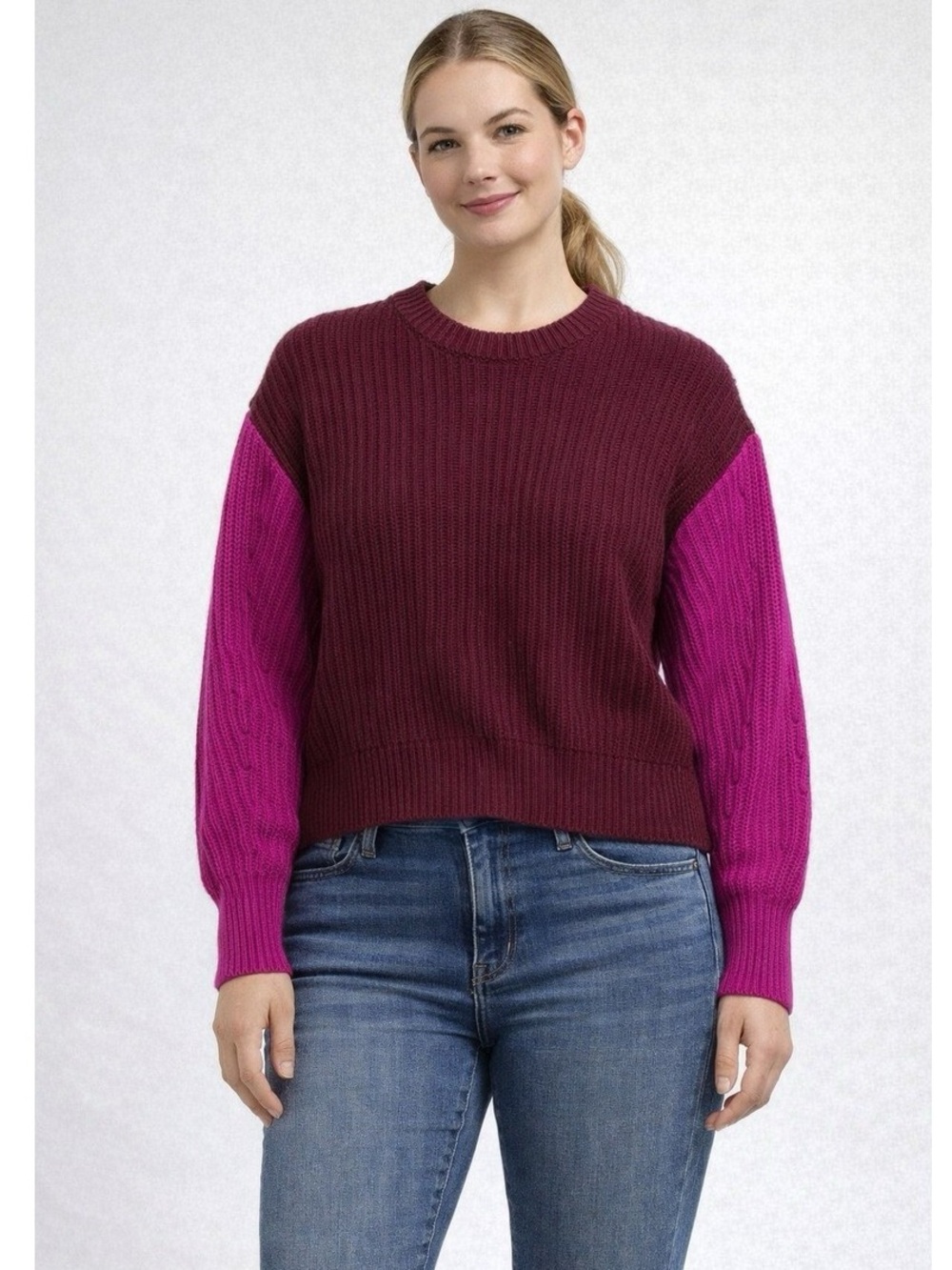 A New Day Target Colorblock Crewneck Sweater